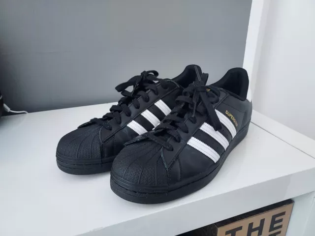 SPLENDIDE SCARPE ADIDAS superstar uomo nere sneaker numero 46 EUR