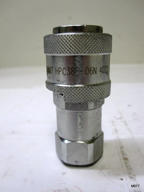 Summit High Pressure Quick Disconnect Female Coupler 10,000 PSI 3/8" C38F-06N