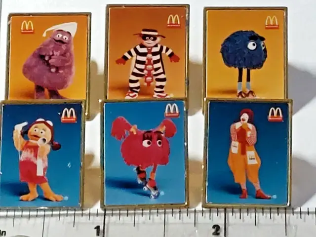 McDonald's Restaurant Character Pins Lot of 6 (040923)