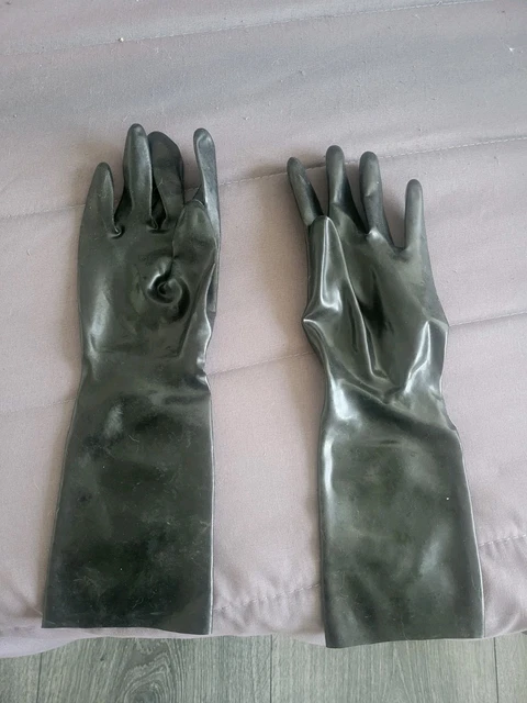 Gants Longs Pour Femme Effet Cuir/latex PVC Brillant - Neuf, Style Bondage, Fabriqué En Chine