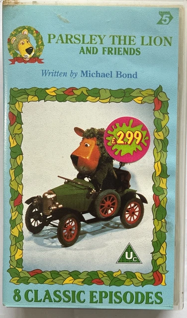 1989 VHS VIDEO Parsley The Lion And Friends - Michael Bond - 8 Classic