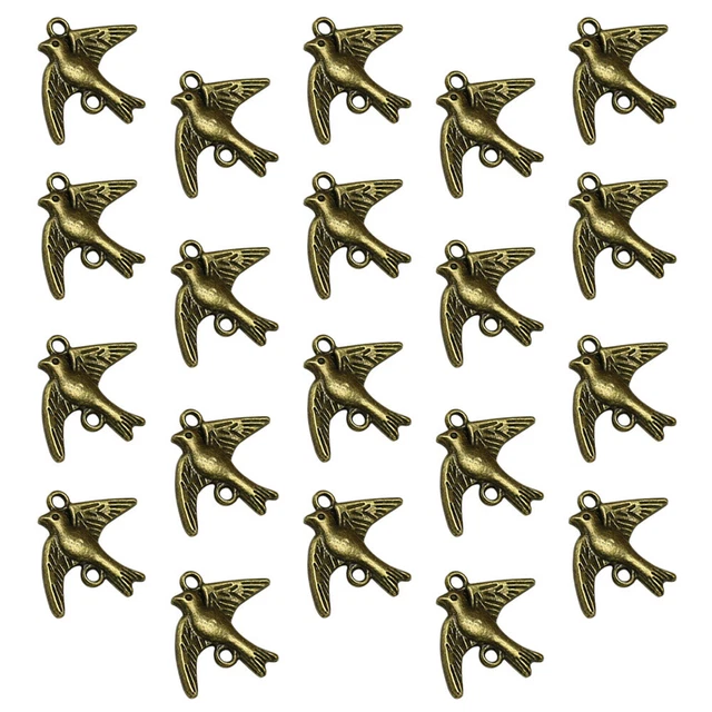 DIY DIY charm pendant set set 20 Stück Alloy Peace Dove Shape Anhänger Charms DI 7