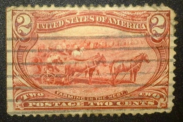 US Scott #286, 1898 2c Trans-Mississippi Exposition -VF/XF Centering - Used