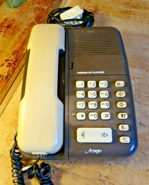 Téléphone d'époque PTT Phone / Thomson CSF Socotel S63 / 1985 Téléphone d'époque PTT Phone / Thomson CSF Socotel S63 / 1985