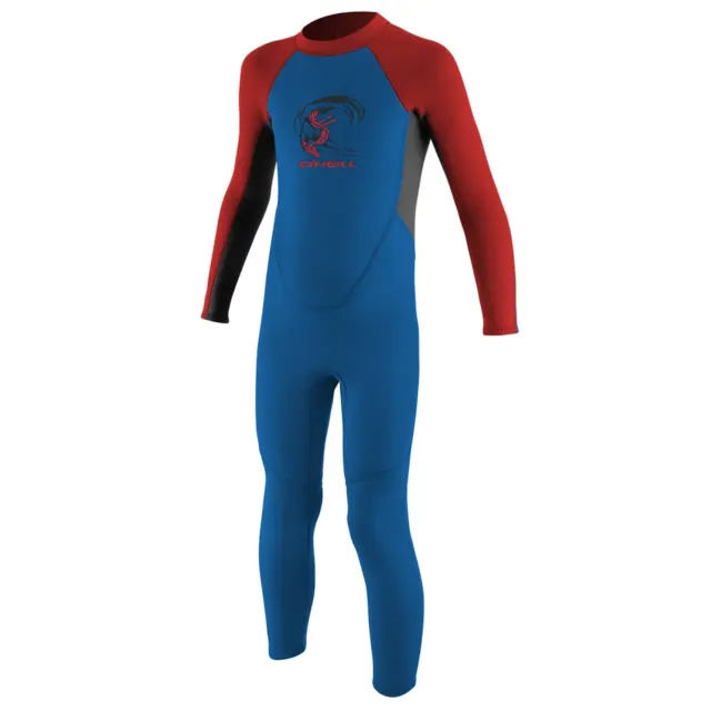 O'Neill Toddler Reactor-2 BZ 2mm Full Wetsuit - Ocean/Red - Boys - 4868