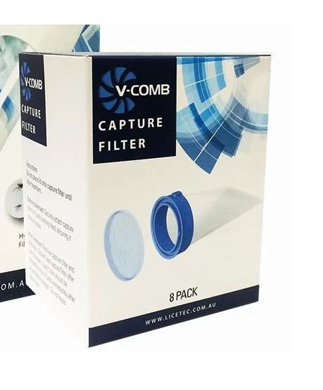 Filtro para V-Comb Eléctrico Vacío los Piojos Peine, Contenido: 8 Filtro