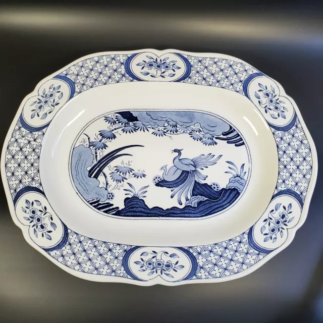 Old Chelsea - Furnivals Limited - Blue - Oval Platter - VGC