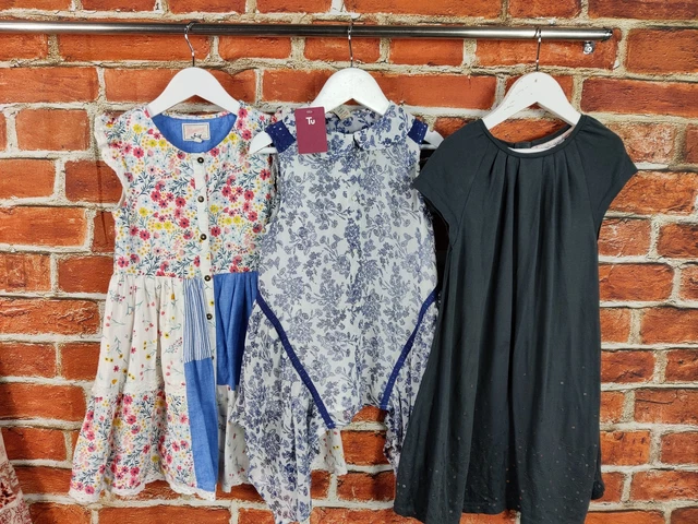 Girls Bundle Age 5-6 Years M&S Tu Mantaray Summer Dress Pretty Floral Kids 116Cm