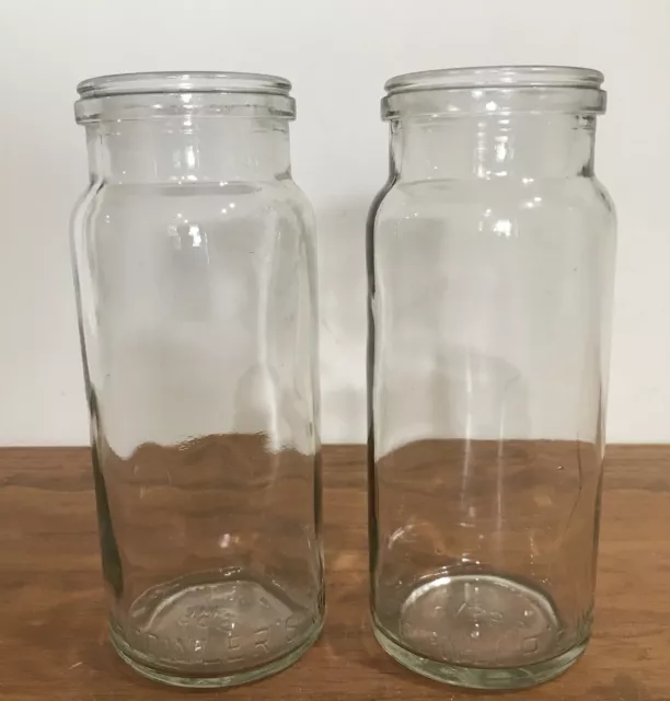 2 Fowlers Vacola  Preserving Jars no 27