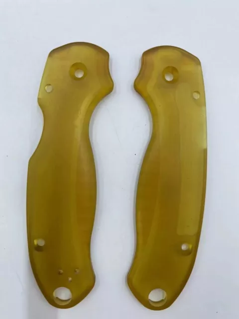 1 Pair Custom Made PEI Grip Knife Handle Scales for Spyderco C223 Para3 Knives