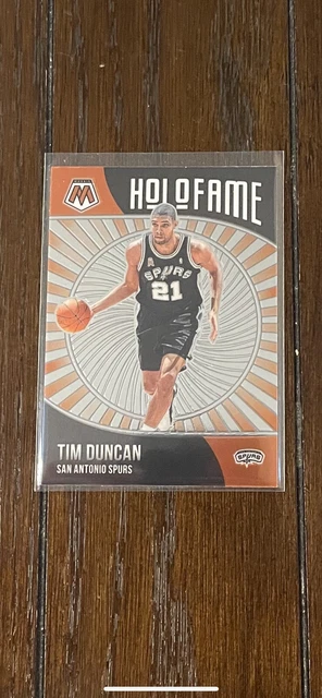 2020 Panini Mosaic HoloFame Tim Duncan Insert Card #5 San Antonio Spurs HOF