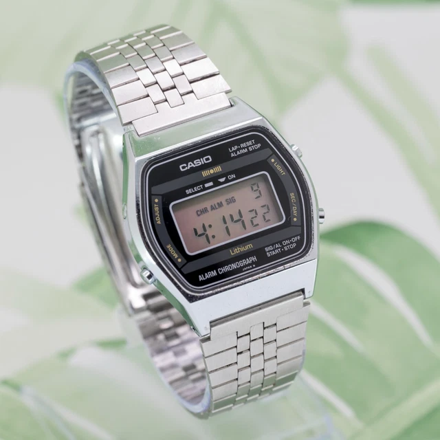 1980 CASIO A852 Lithium Wr Alarm Chrono Quartz Watch Vintage Digital £4