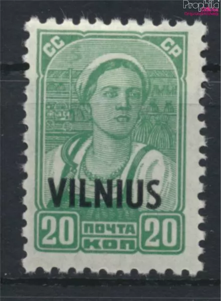 Briefmarken Litauen (Dt.Bes.2.WK.) 1941 Mi 13 mit Falz (9958934