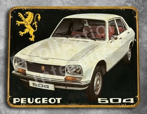plaque métal vintage Peugeot 206 RC