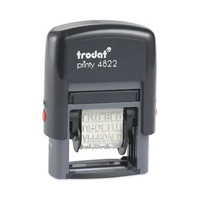 Trodat STAMP,12 MSSG,SLF INK,RD E4822 TRODAT Trodat E4822 0.38 x 1.25
