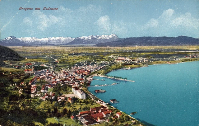 AK Bregenz am Bodensee, Panorama, Verlag Purger & Co. Photochromie (Nr. 1681)