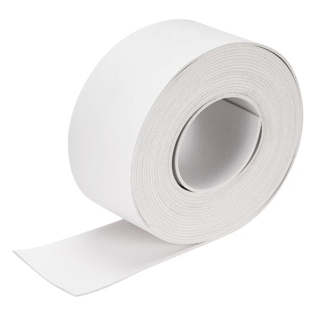 Imitación Cuero Tira Cuero Correa Doble Cara 500cm x 5cm Blanco para DIY Bolsos