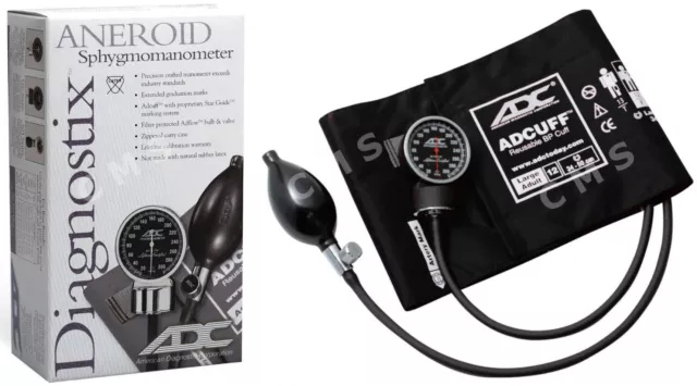 Monitor de presión arterial esfigmomanómetro aneroide ADC Diagnostix 720 con puño grande