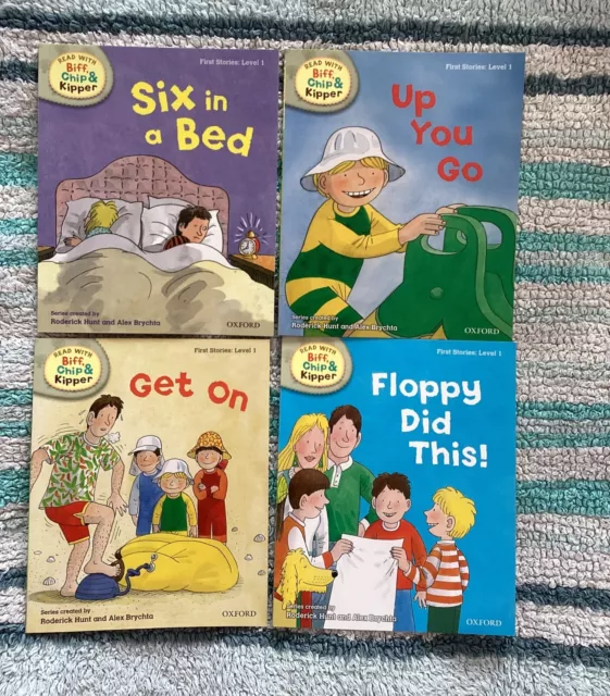Read With Biff Chip & Kipper First Stories Level 1 x 4 Books Oxford Reading Tree