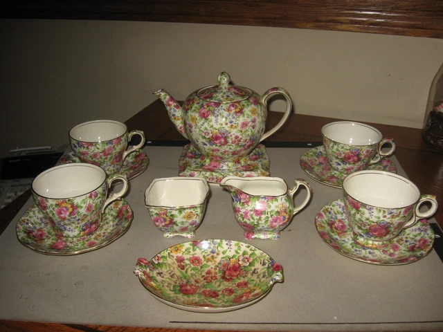 Vintage Royal Winton Grimwades Summertime Chintz Tea/Coffee Set