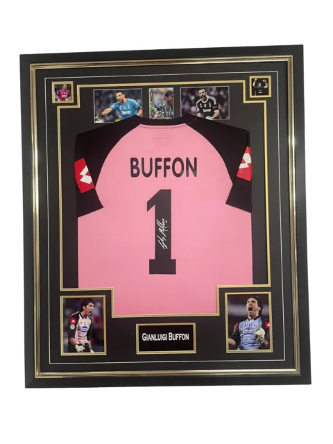 Gianluigi Buffon Signed Shirt Jersey Autograph Display AFTAL DEALER COA