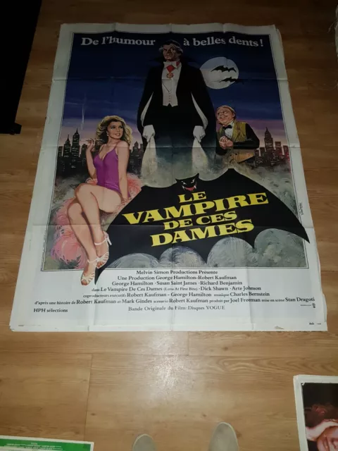 Affiche de cinéma d'époque du film: LE VAMPIRE DE CES DAMES de 1979 (120x160cm)
