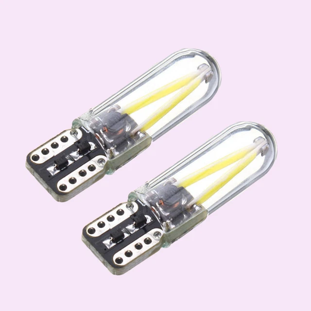 2pz Lampadina LED COB 6500K Super Luminosa W5W 168 194 T10 Lampadine Di Ricambio LED