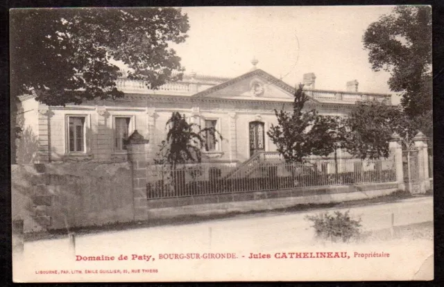 Cpa -- Borg Sur Gironde Paty Domain. 464.F