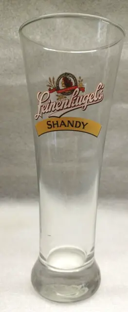 LEINENKUGEL'S SHANDY PINT BEER Pilsner Bar GLASS 8.5" Logo Brewery Server