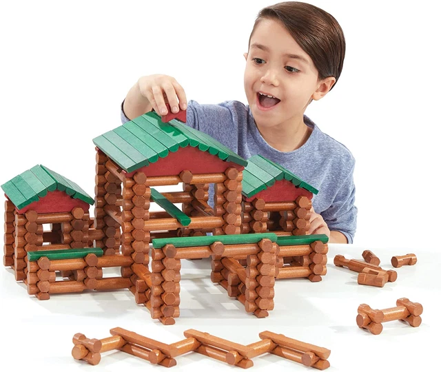 LINCOLN LOGS ? Classic Farmhouse, 268 Pieces, Real Wood Logs - Ages 3+ - Best...