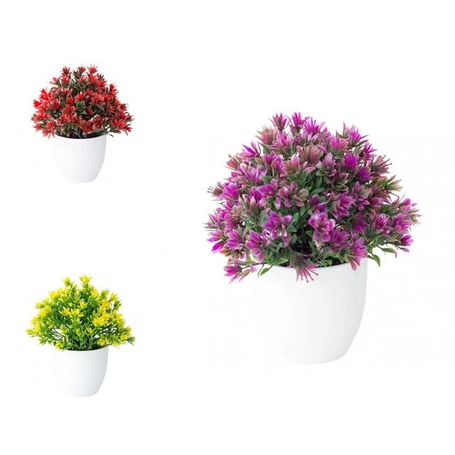 Flores Falsas Forma de Pantalla Bonsái, Flores Artificiales Simuladas para