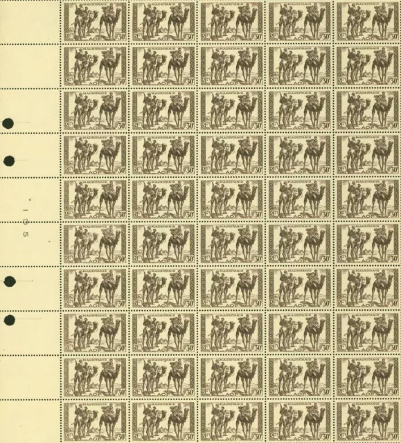 Mauritania -French Colony 1938- MNH. Yvert Nr.: 81. Sheet of 50.(EB) AR1-01156