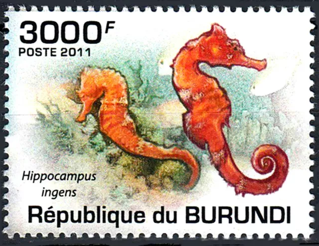 Burundi postfrisch MNH Pazifik Seepferd Seepferdchen Fisch Tier Tierwelt / 68