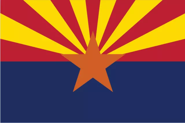 Arizona State Flag Decal Sticker 3M Vinyl Usa Made Truck Vehicle Window Wall Car