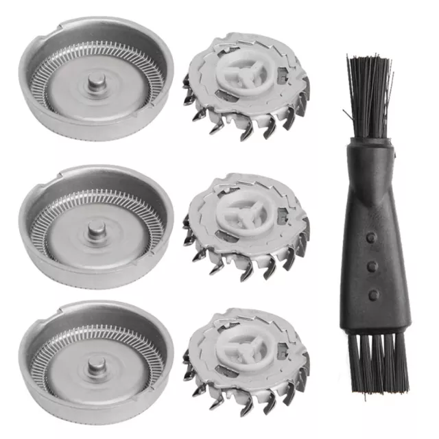 3 Pcs rasoirs rechange têtes de rasage + Brosse pour Philips HQ55 HQ3 HQ442 HQ6 2