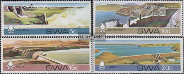 Namibia - Southwest 496-499 (complete issue) FDC 1980 Staudämme