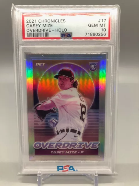 2021 Chronicles Overdrive Baseball - HOLO - Casey Mize #17 - PSA 10