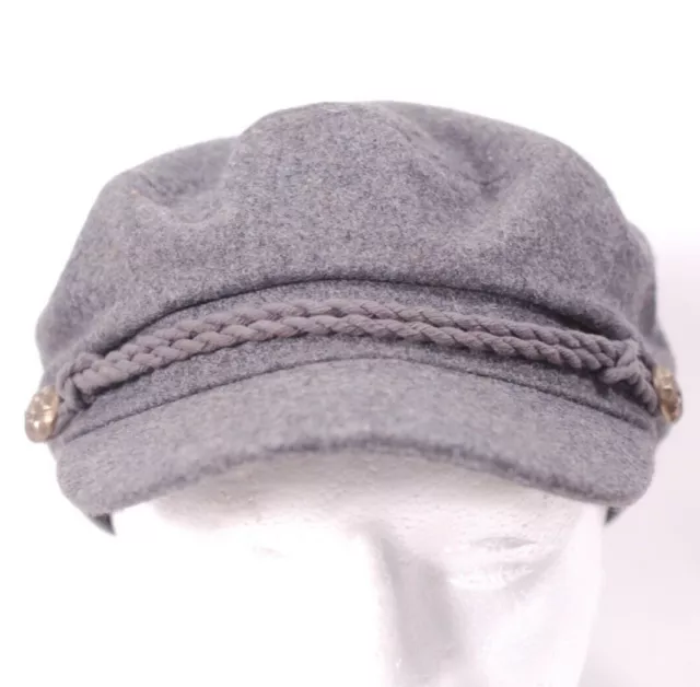 EPOCH HATS CO. Greek Fisherman Men's Sailor Hat Cap 100% Wool Gray EUC ...