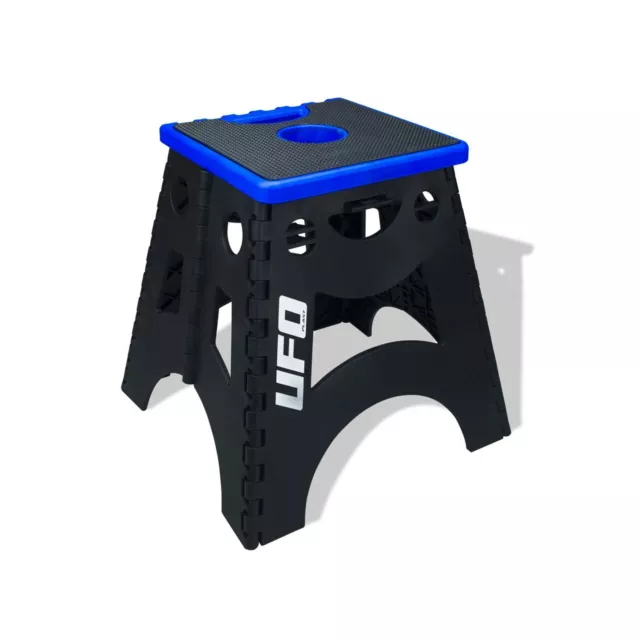 UFO Mecha Foldable MX Bike Stand Blue