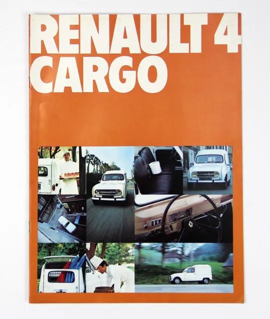 Renault 4 Cargo Brochure Original - Renault - Vintage Brochure Leaflet Catalog
