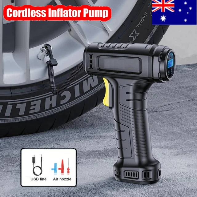 120W CAR HANDHELD Air Compressor Wireless Inflatable Pump Portable Air ...