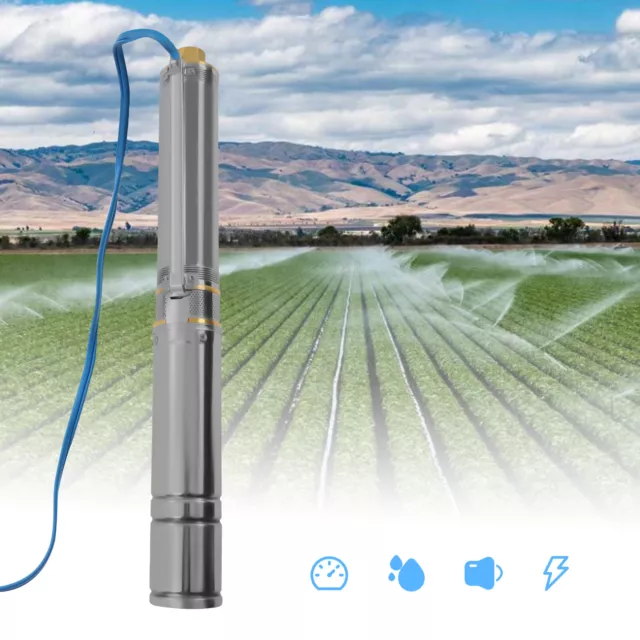 1.5HP 110V Submersible Deep Well Pump Water Pump 24GPM Stainless Steel 1100W