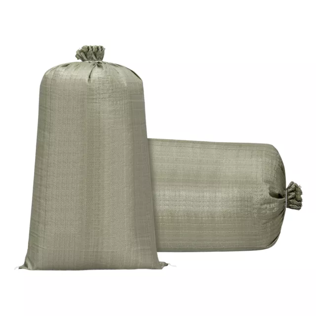 Sand Bags Empty Grey Woven Polypropylene 51.2 Inch x 35.4 Inch Pack of 5