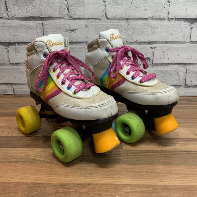 Rookie Rollerskates " Forever Rainbow " Childrens Size UK 2