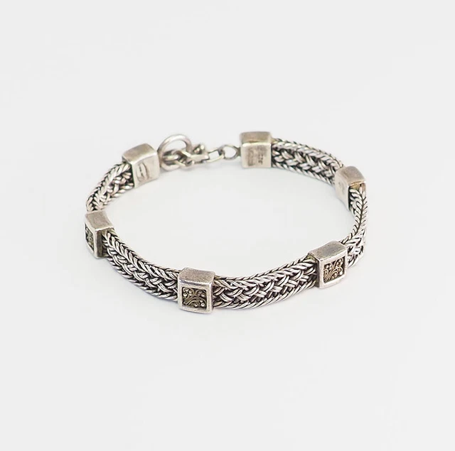 Lois Hill vintage sterling silver woven design elegant bracelet Lois Hill vintage sterling silver woven design elegant bracelet