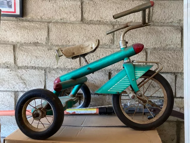 1957 Vintage Tricycle,  AMF Junior Rocketrike, spaceage,