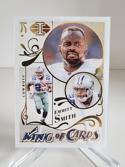 EMMITT SMITH Cowboys King of Cards 2022 Panini NFL Illusions Football