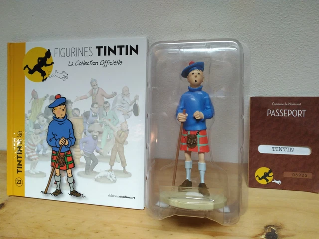 TINTIN - TINTIN COW-BOY FIGURE + BOOKLET + PASSPORT (4.5) - LA COLLECTION OFFICIELLE 30