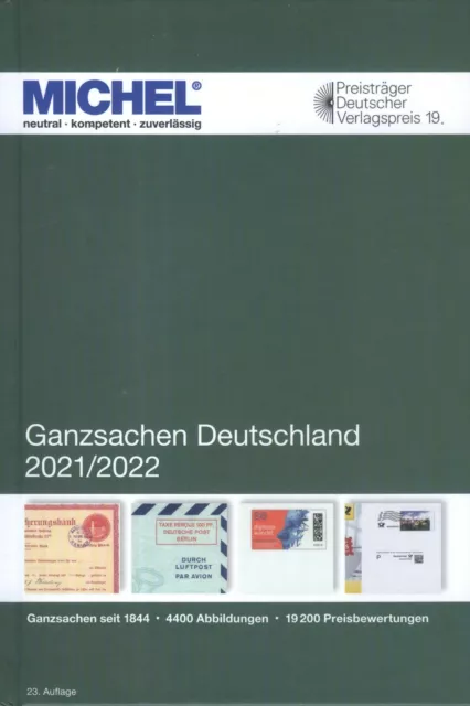 Michel Ganzsachen Deutschland 2021/2022 I-B-Ware sofort lieferbar!