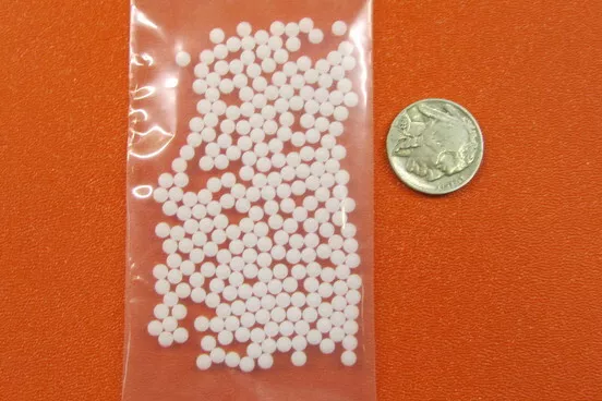 HDPE Polyetylene Solid Plastic Balls  -Sphere.125"  (1/8") Dia, Pkg of 250 pcs